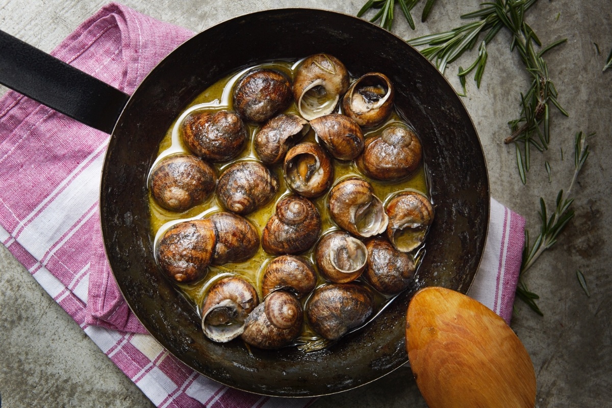 The best dish of Crete, escargots